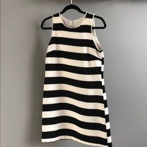 Black and white stripe dress